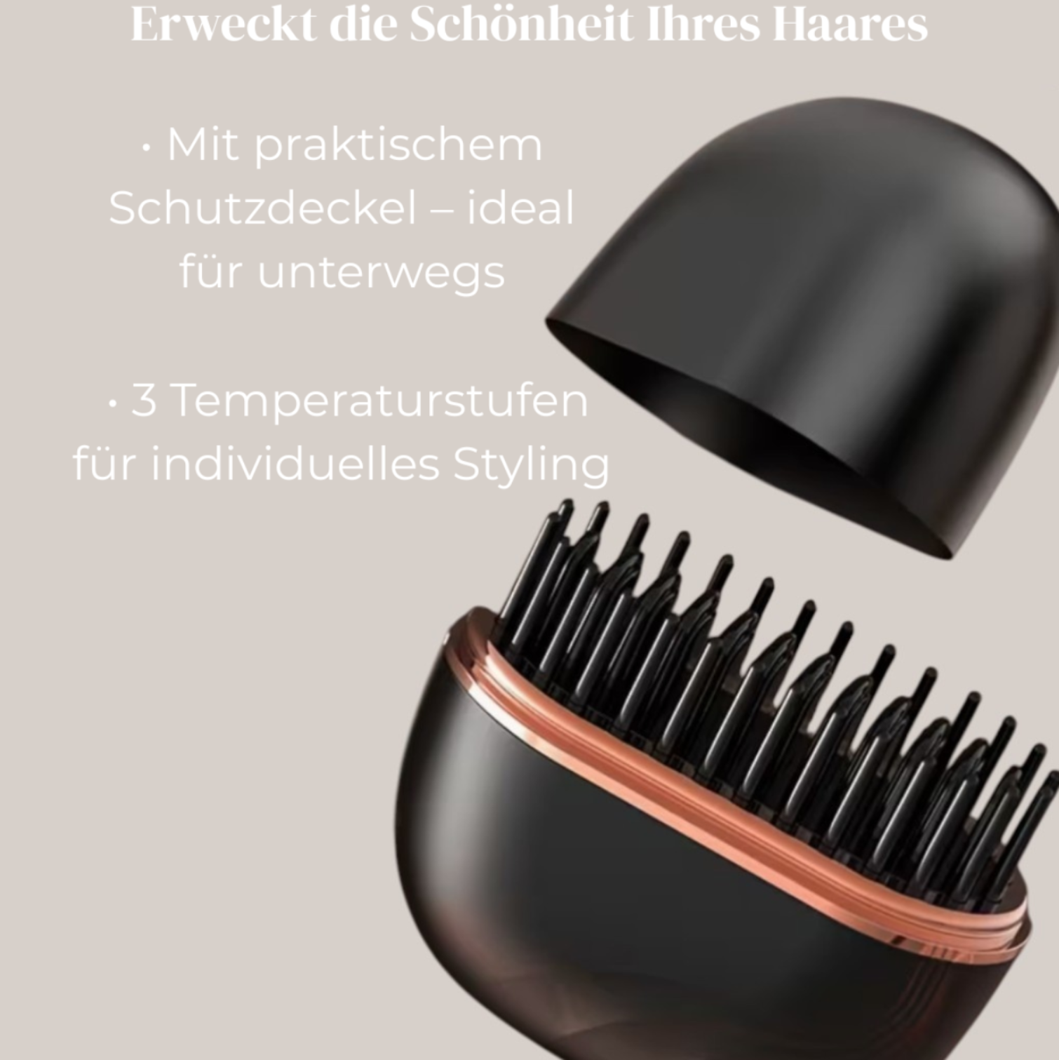 Elektrischer Mini Haar-Glättkamm