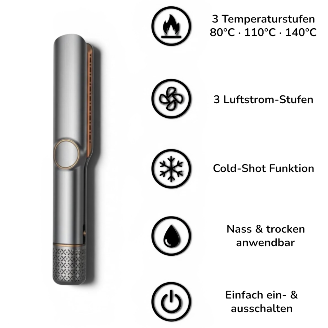 2-in-1 Haarglätter